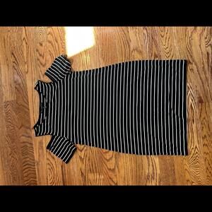 Stylish Cold Shoulder Striped Dress by White House Black Market